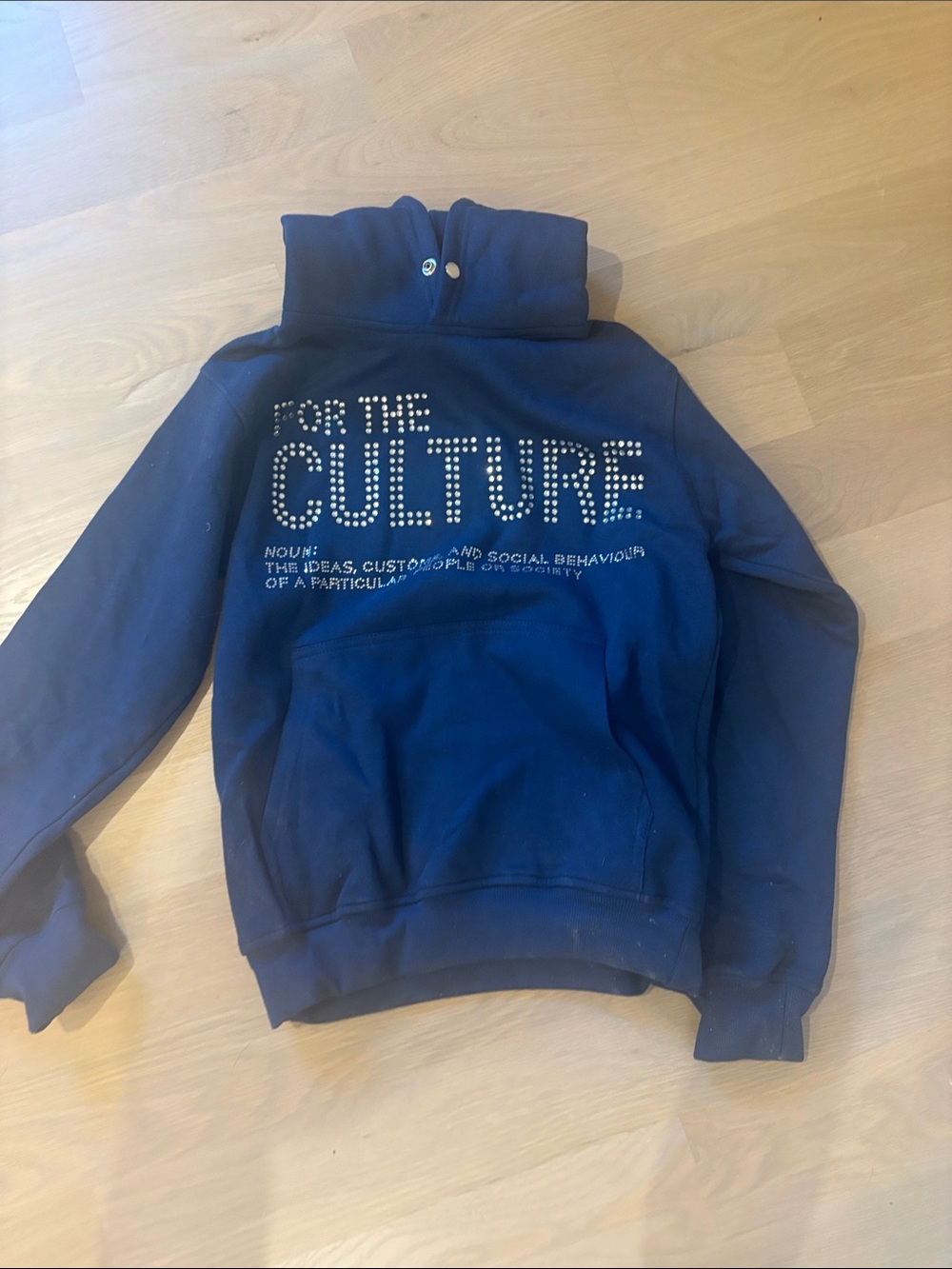 Women's Navy 'For The Culture' Pullover Hoodie